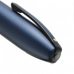 Sheaffer Icon Ballpoint Pen - Metallic Blue Lacquer Gloss Black PVD Trim - Picture 2